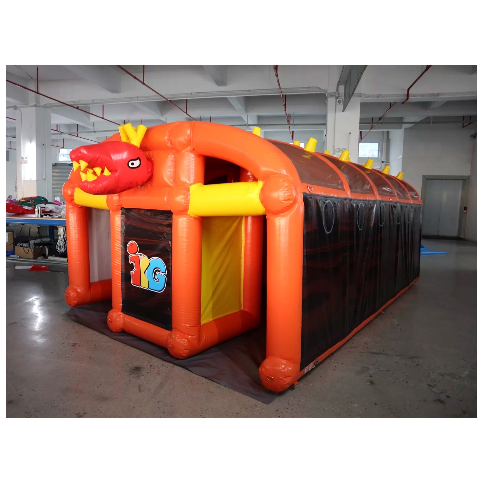 Outdoor Adventure Rentals - Large Orange Inflatable Maze 3X5m 10X16ft