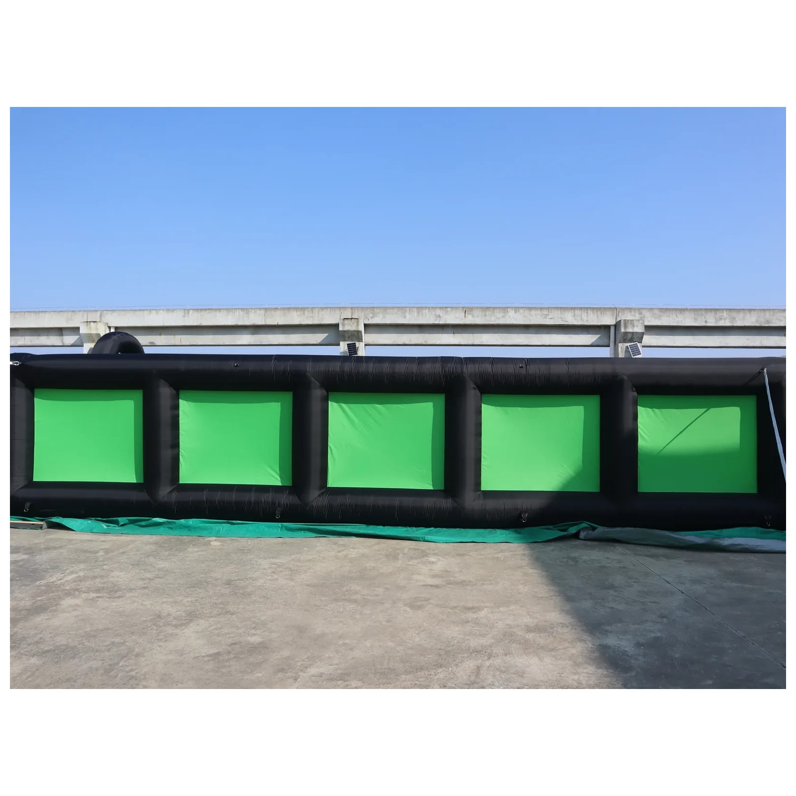 Outdoor Adventure Rentals - Outdoor Black Green Inflatable Maze 10X10m