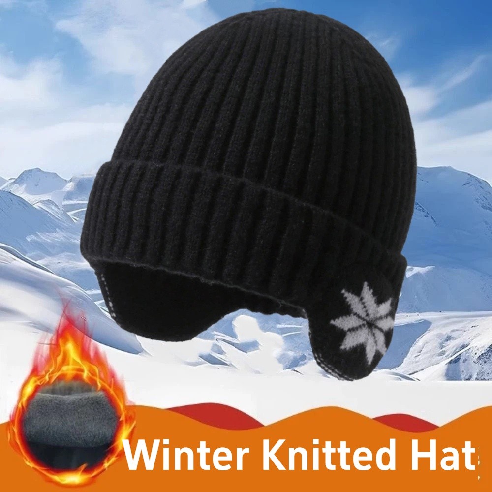 Outdoor Adventure Oa - Fashionable Thermal Winter Knitted Hat Windproof
