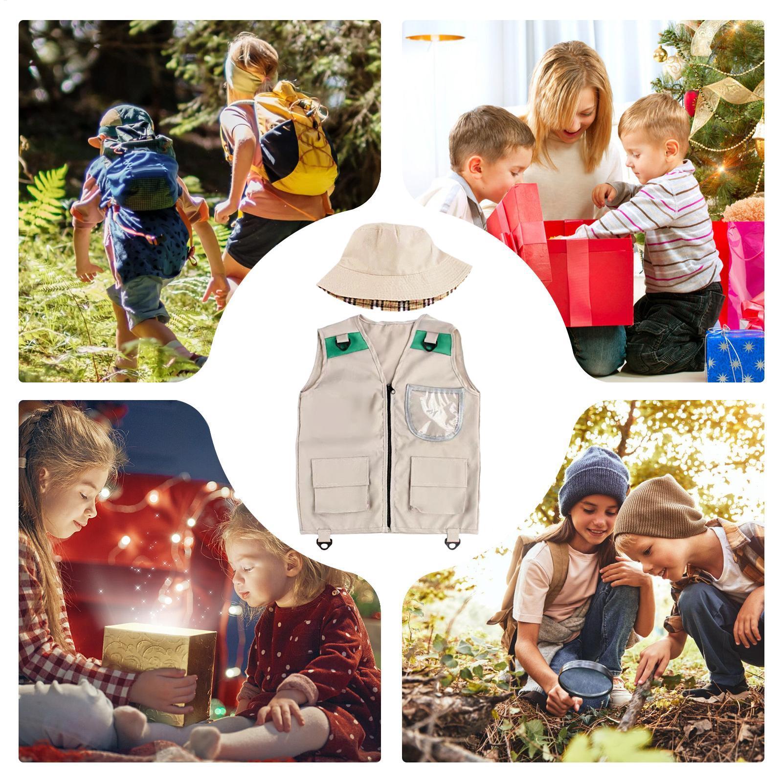 Kids Explorer Vest and Hat Cos - Outdoor Adventure Activities For Kids ulasan dan harga