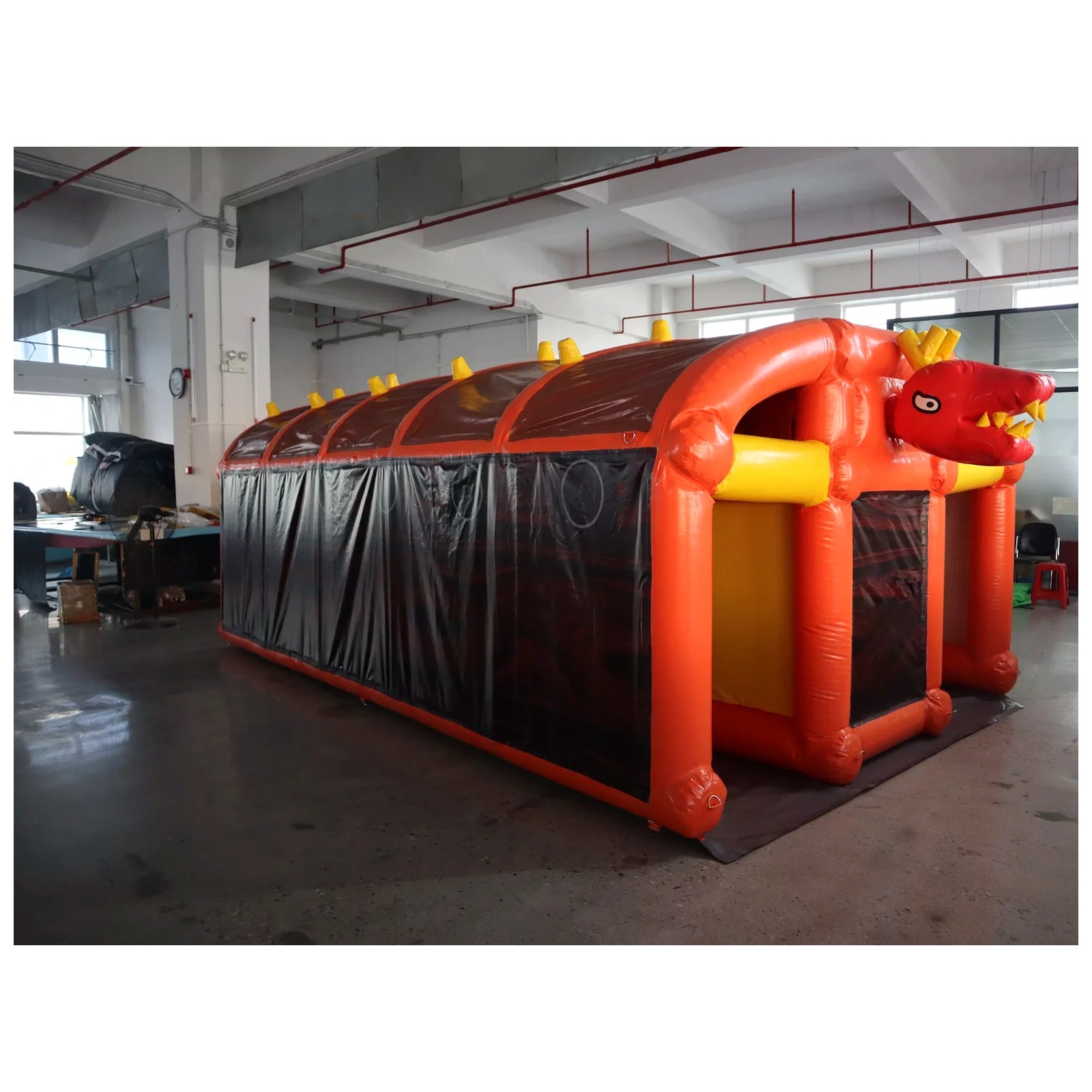 Large Orange Inflatable Maze 3 - Outdoor Adventure Rentals ulasan dan harga