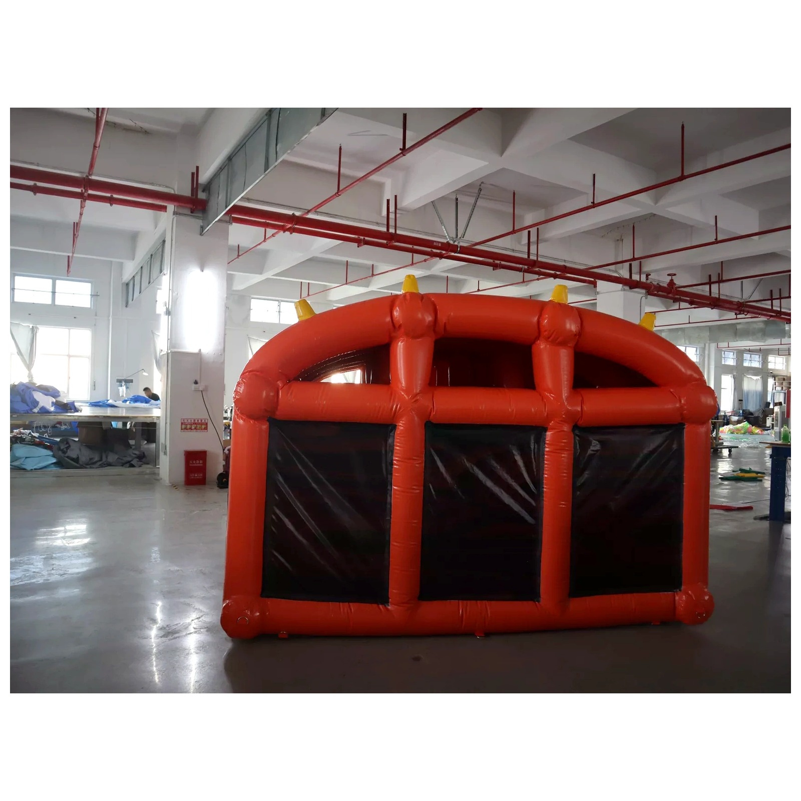 Large Orange Inflatable Maze 3 - Outdoor Adventure Rentals ulasan dan harga