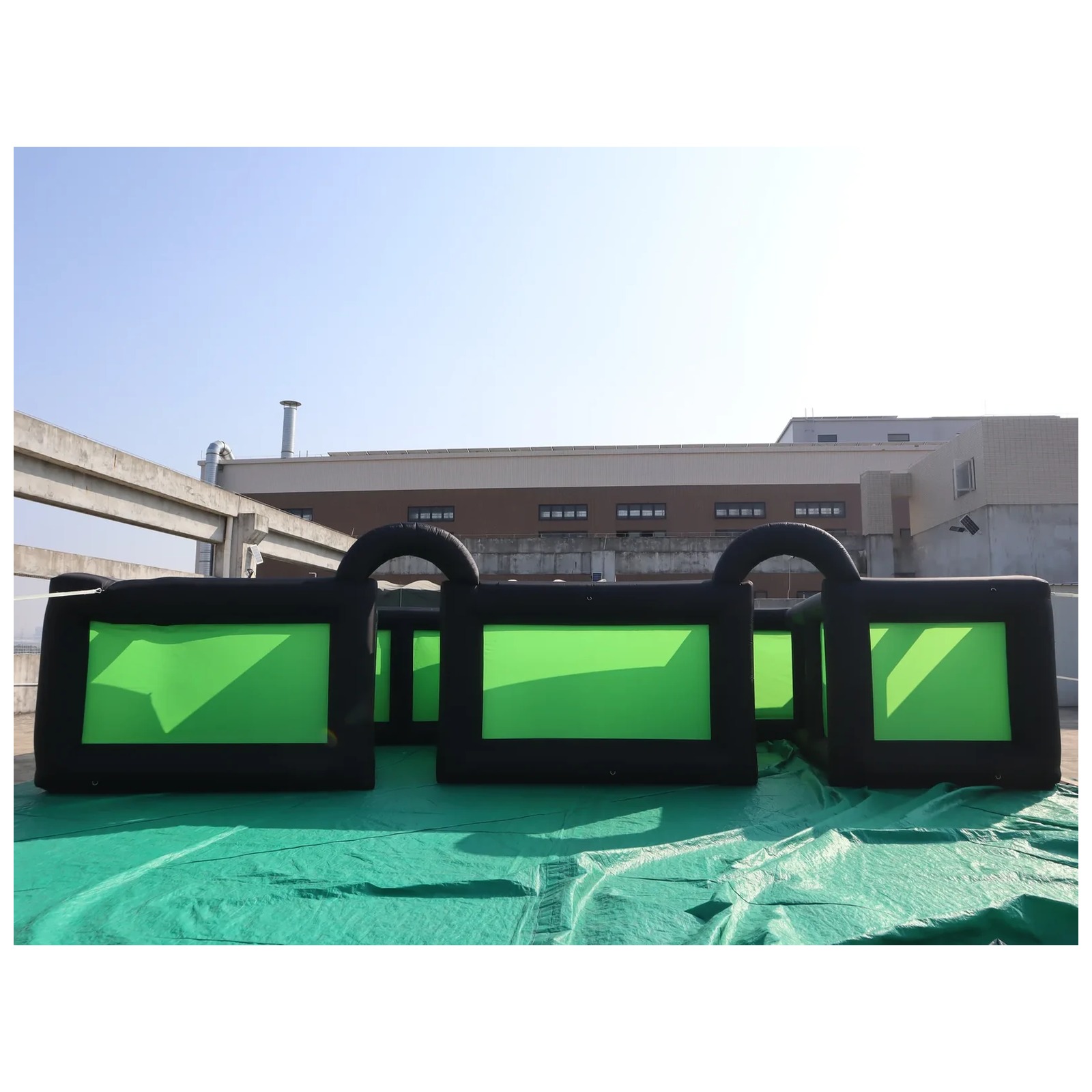 Outdoor Black Green Inflatable - Outdoor Adventure Rentals ulasan dan harga