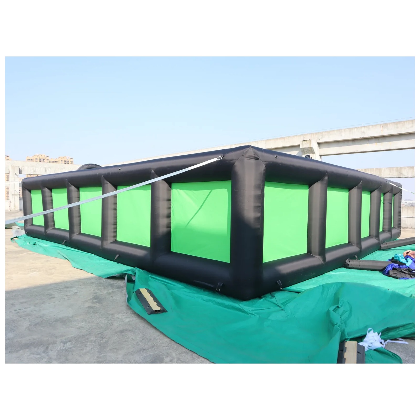 Outdoor Black Green Inflatable - Outdoor Adventure Rentals ulasan dan harga