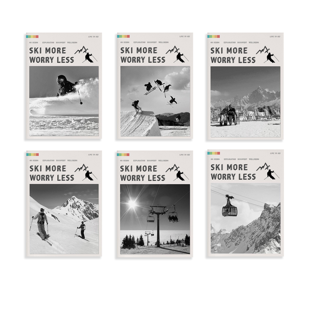 Ski More Worry Less Poster, Sk - Outdoor Adventure York ulasan dan harga