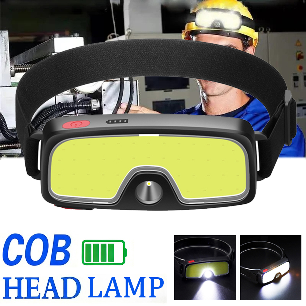 Powerful COB Headlamp Type-c/U - Headlamp Waterproof Rechargeable ulasan dan harga