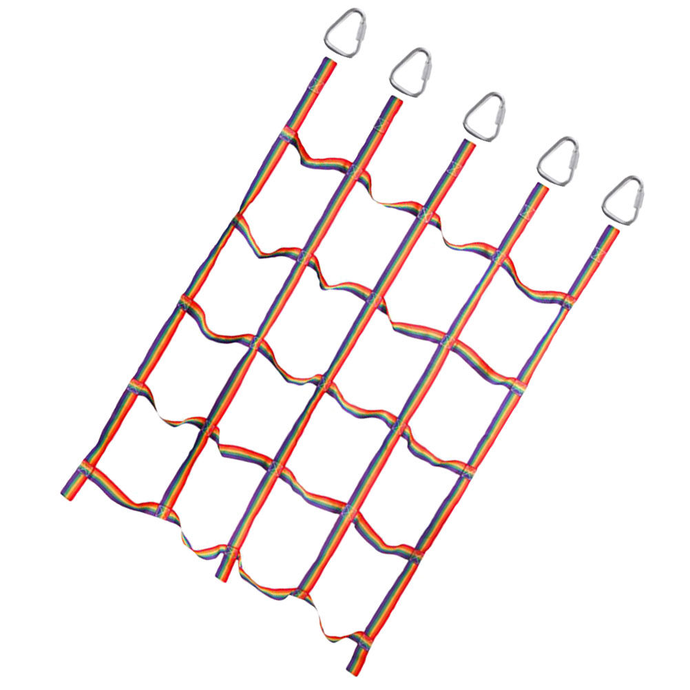 5Pcs Kids Climbing Net Rainbow - Outdoor Adventure Activities For Kids ulasan dan harga