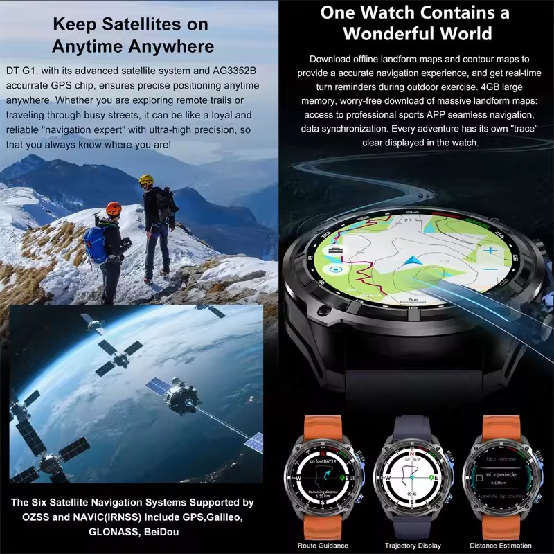 New Adventure GPS Men Smart Wa - Outdoor Adventure Hours ulasan dan harga