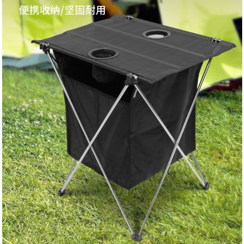 Aluminum Folding Table with St - Outdoor Adventure Table With Storage ulasan dan harga