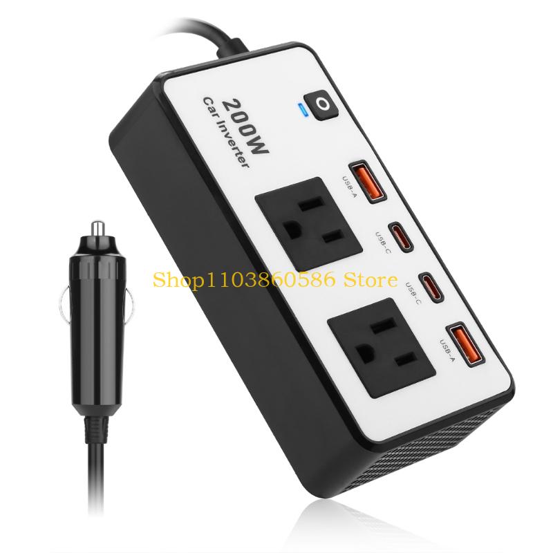 242A 200W Car Power Converter  - Outdoor Adventure Outlet ulasan dan harga