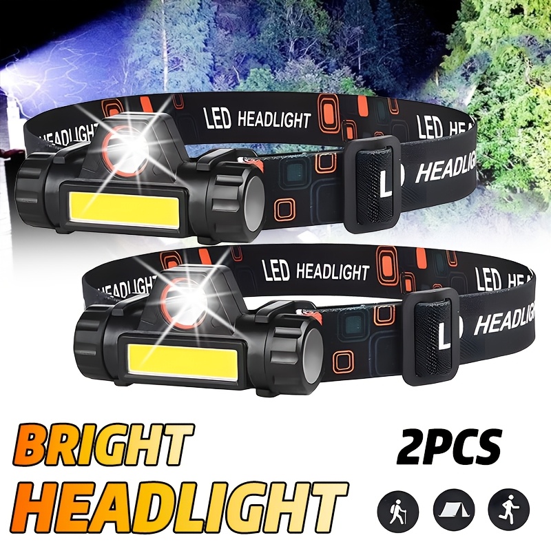 Rechargeable COB LED USB Headl - Headlamp Waterproof Rechargeable ulasan dan harga