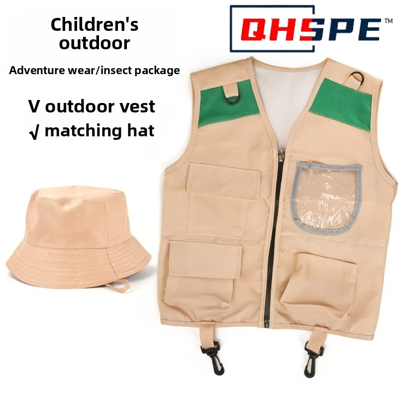 Kids Explorer Vest and Hat Cos - Outdoor Adventure Activities For Kids ulasan dan harga