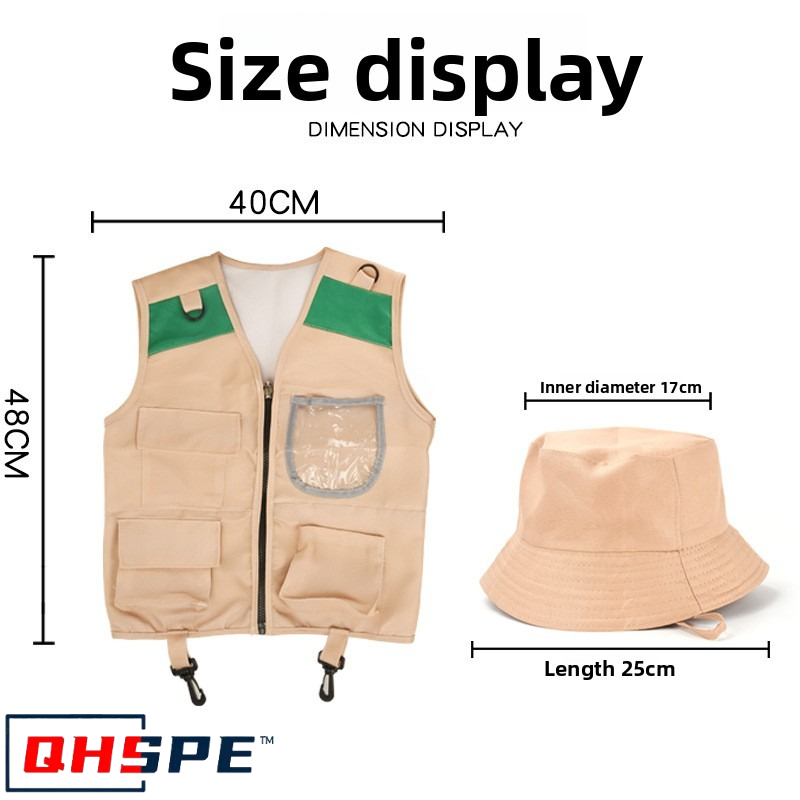 Kids Explorer Vest and Hat Cos - Outdoor Adventure Activities For Kids ulasan dan harga